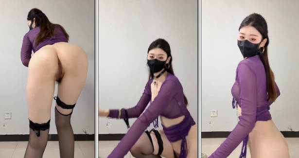 最新快手福利！面条纤细美女【一只美羊羊】狗链裸舞，大长腿身材无敌(3V) — 2026